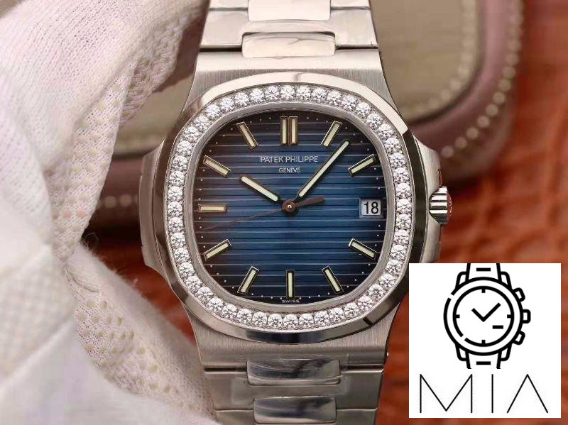 Patek Philippe Nautilus 5711 PF Factory Diamond Bezel Blue Dial