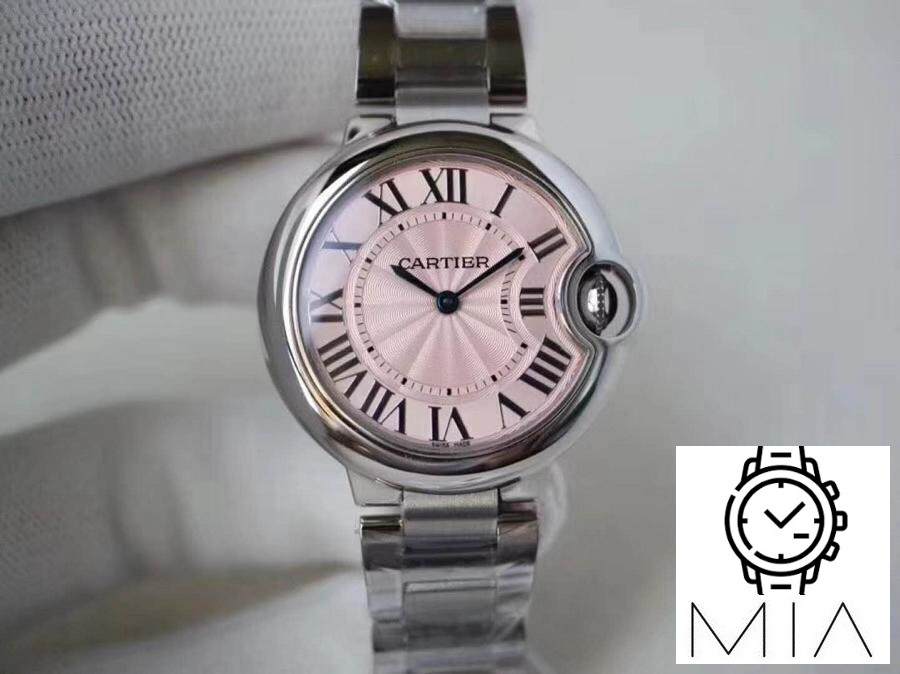 Ballon Bleu De Cartier 33mm V6 Factory Pink Dial