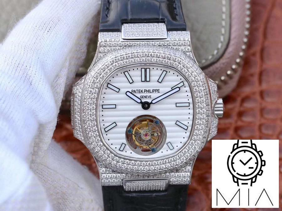 Patek Philippe Nautilus Jumbo 5711 Tourbillon 2018 R8 Factory White Dial