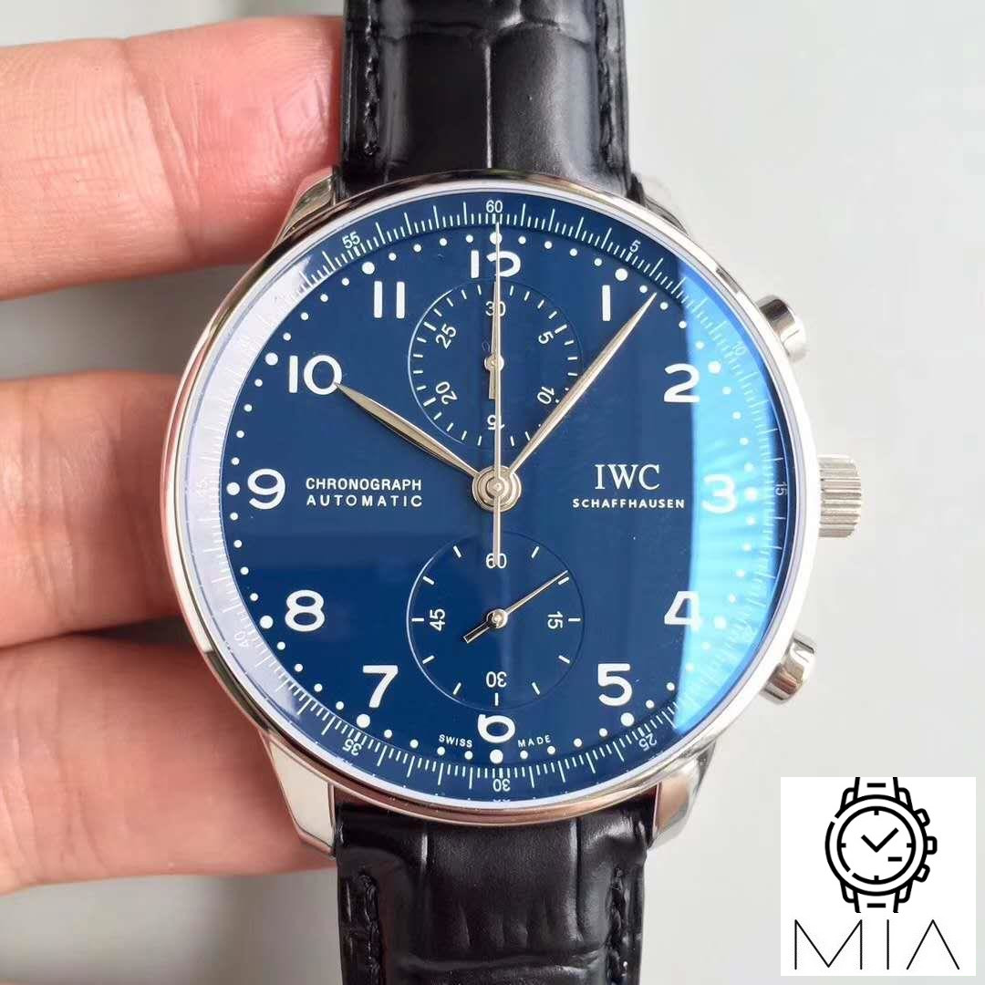 IWC Portugieser Chronograph Edition 150 Years IW371601 YL Factory Blue Dial
