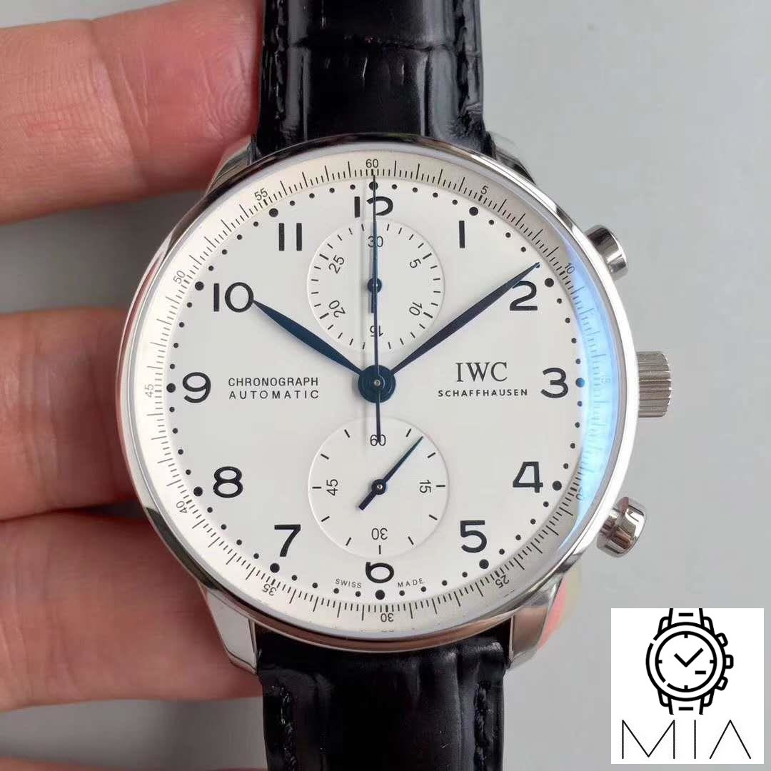 IWC Portugieser Chronograph Edition 150 Years IW371602 YL Factory White Dial