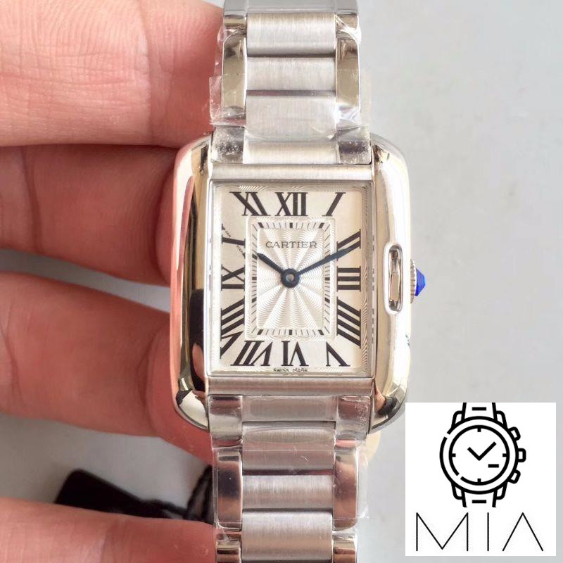 Cartier Tank Anglaise Ladies W5310022 Silver Dial