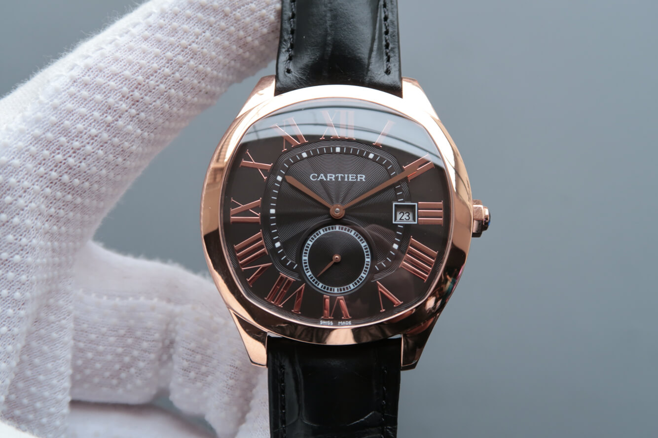 Drive De Cartier WGNM0004 V6 Factory Black Strap