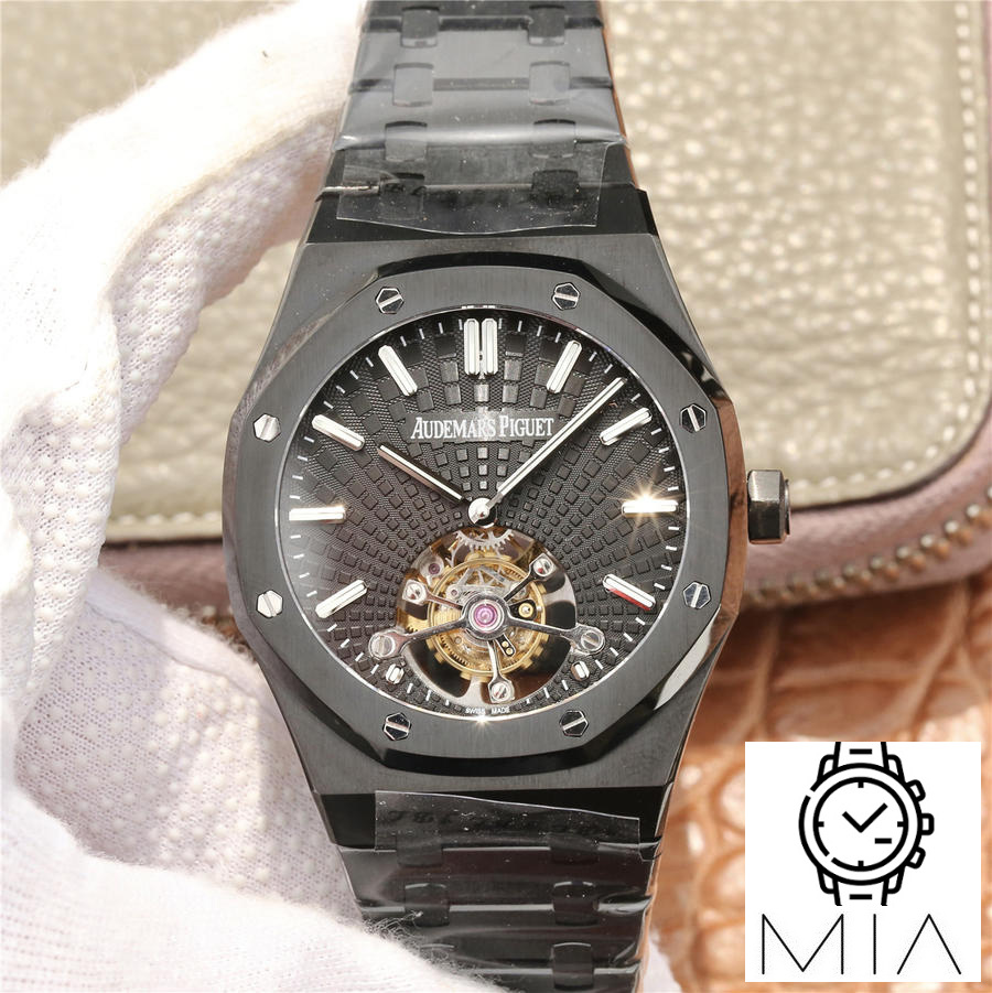 Audemars Piguet Royal Oak Tourbillon 26522CE.OO.1225CE.01 R8 Factory Black Strap
