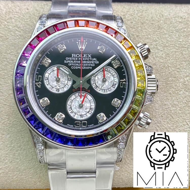 Rolex Daytona 116599 RBOW TW Factory Black Diamond-Set Bezel