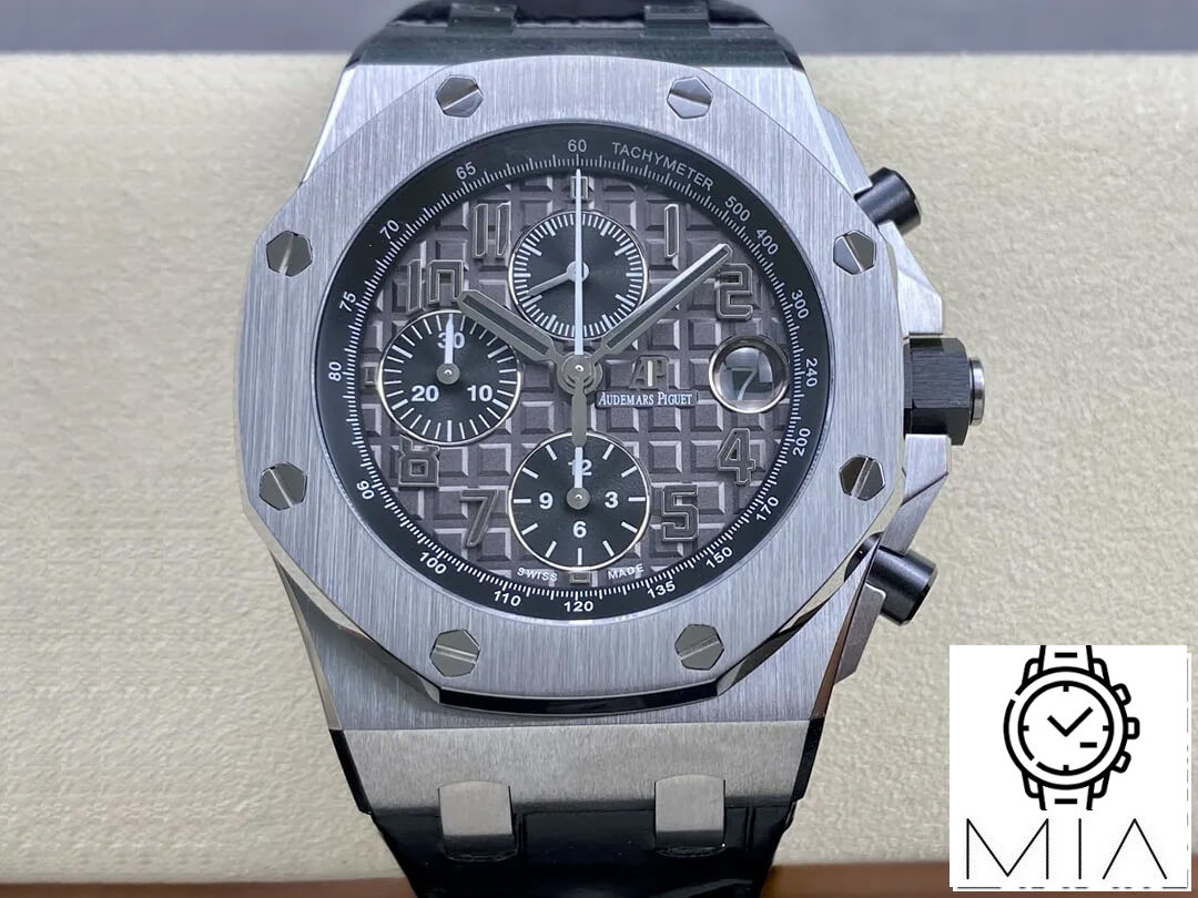 Audemars Piguet Royal Oak Offshore 26470 APF Factory Black Leather Strap