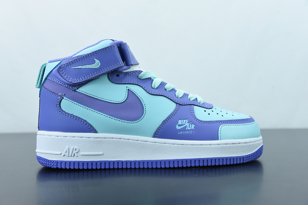 Nike Air Force 1 Mid Purple Green Lake White